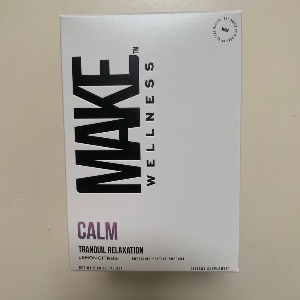 Make Wellness CALM precision peptide water soluble packets